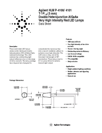 Datasheet HLMP-4100-PV000 manufacturer Agilent