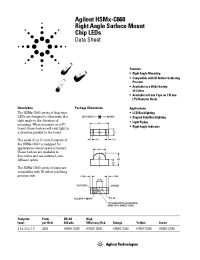 Datasheet HSMG-C660 manufacturer Agilent