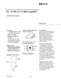 Datasheet MGA-81563 manufacturer Agilent