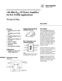 Datasheet MGA-83563-BLK manufacturer Agilent