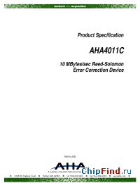 Datasheet AHA4011 manufacturer AHA