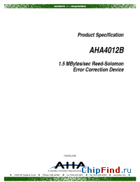 Datasheet AHA4012A-006 manufacturer AHA
