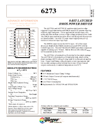 Datasheet A6273KLW manufacturer Allegro