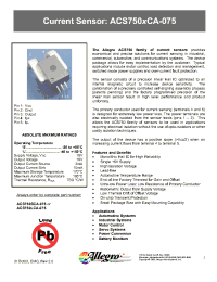 Datasheet ACS750XCA-075 manufacturer Allegro