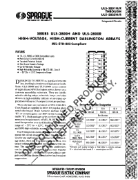 Datasheet ULS-2802 manufacturer Allegro
