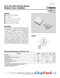 Datasheet AA026P2-A4 manufacturer Alpha