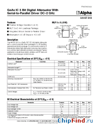 Datasheet AA107-310 manufacturer Alpha