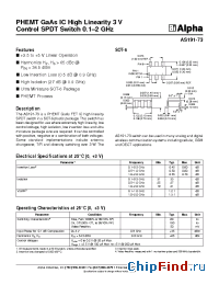Datasheet AS191-73 manufacturer Alpha