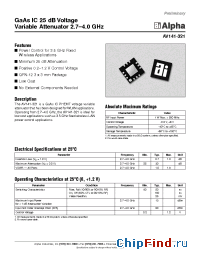 Datasheet AV141-321 manufacturer Alpha