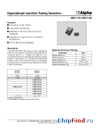 Datasheet SMV1143-011 manufacturer Alpha