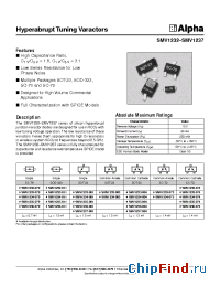 Datasheet SMV1234-073 manufacturer Alpha