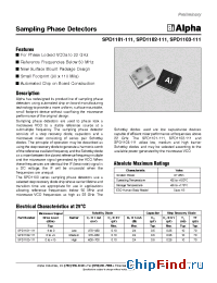 Datasheet SPD1102-111 manufacturer Alpha