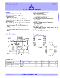 Datasheet AS29F040-150T manufacturer Alliance