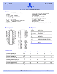 Datasheet AS4C1M16F5-45JC manufacturer Alliance