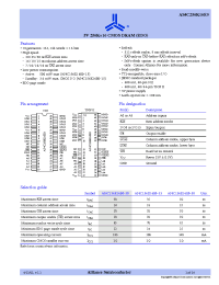 Datasheet AS4C256K16E0-50TC manufacturer Alliance