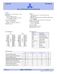 Datasheet AS4C4M4E1Q-50TC manufacturer Alliance