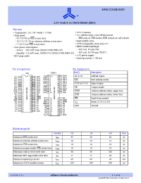 Datasheet AS4LC256K16E0-50JC manufacturer Alliance