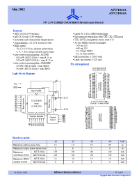 Datasheet AS7C1024A-10JI manufacturer Alliance