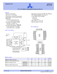 Datasheet AS7C1024L-20 manufacturer Alliance