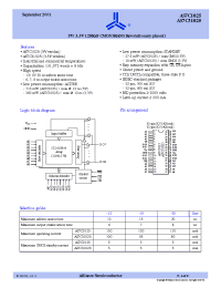 Datasheet AS7C1025-10 manufacturer Alliance