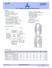 Datasheet AS7C1025A-10HFC manufacturer Alliance