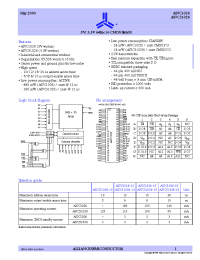 Datasheet AS7C1026-12JC manufacturer Alliance