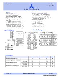 Datasheet AS7C31026-25 manufacturer Alliance