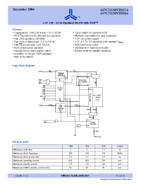 Datasheet AS7C331MNTD36A-200TQC manufacturer Alliance