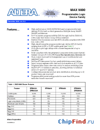 Datasheet EPM9320RC208-15 manufacturer Altera