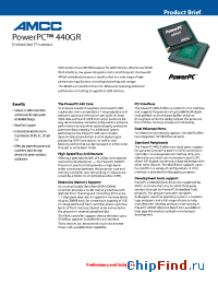 Datasheet PowerPC440GR manufacturer AMCC