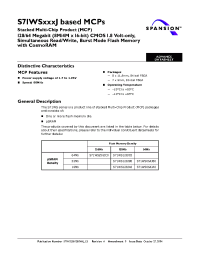 Datasheet 71WS128JA0BFIAY manufacturer AMD
