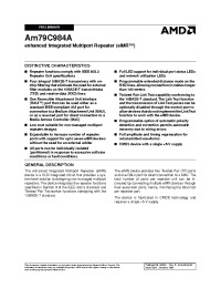 Datasheet AAM79C984AJC manufacturer AMD