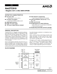 Datasheet AM27C010-55 manufacturer AMD