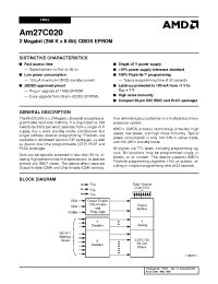 Datasheet Am27C020-120PI5 manufacturer AMD