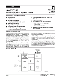 Datasheet AM27C256-150EI manufacturer AMD
