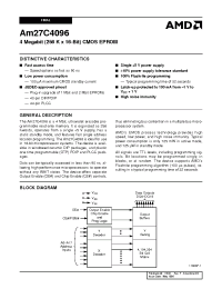 Datasheet Am27C4096-105DCB manufacturer AMD