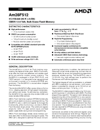 Datasheet AM28F512-150C manufacturer AMD