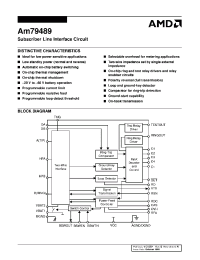 Datasheet AM79489 manufacturer AMD