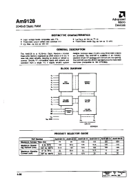 Datasheet AM9128-70DC manufacturer AMD