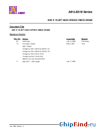 Datasheet A61L6316-10 manufacturer AMICC