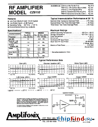 Datasheet BX8110 manufacturer Amplifonix