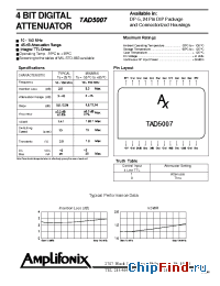 Datasheet TAD5007 manufacturer Amplifonix