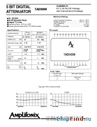 Datasheet TAD5008 manufacturer Amplifonix