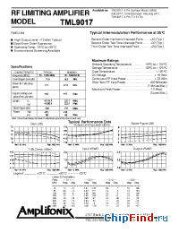 Datasheet TML9017 manufacturer Amplifonix