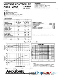 Datasheet TON9305 manufacturer Amplifonix