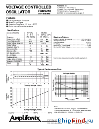 Datasheet TON9310 manufacturer Amplifonix