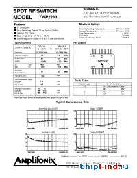Datasheet TWP2233 manufacturer Amplifonix