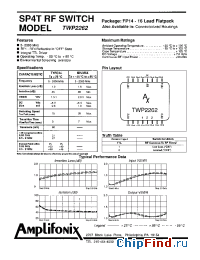 Datasheet TWP2262 manufacturer Amplifonix