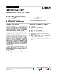 Datasheet QFEXR-EVAL-KIT manufacturer Advanced Micro Systems
