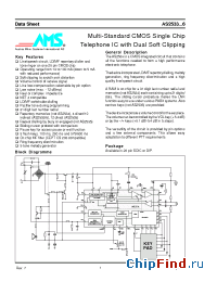Datasheet AS2534BT manufacturer AMSCO